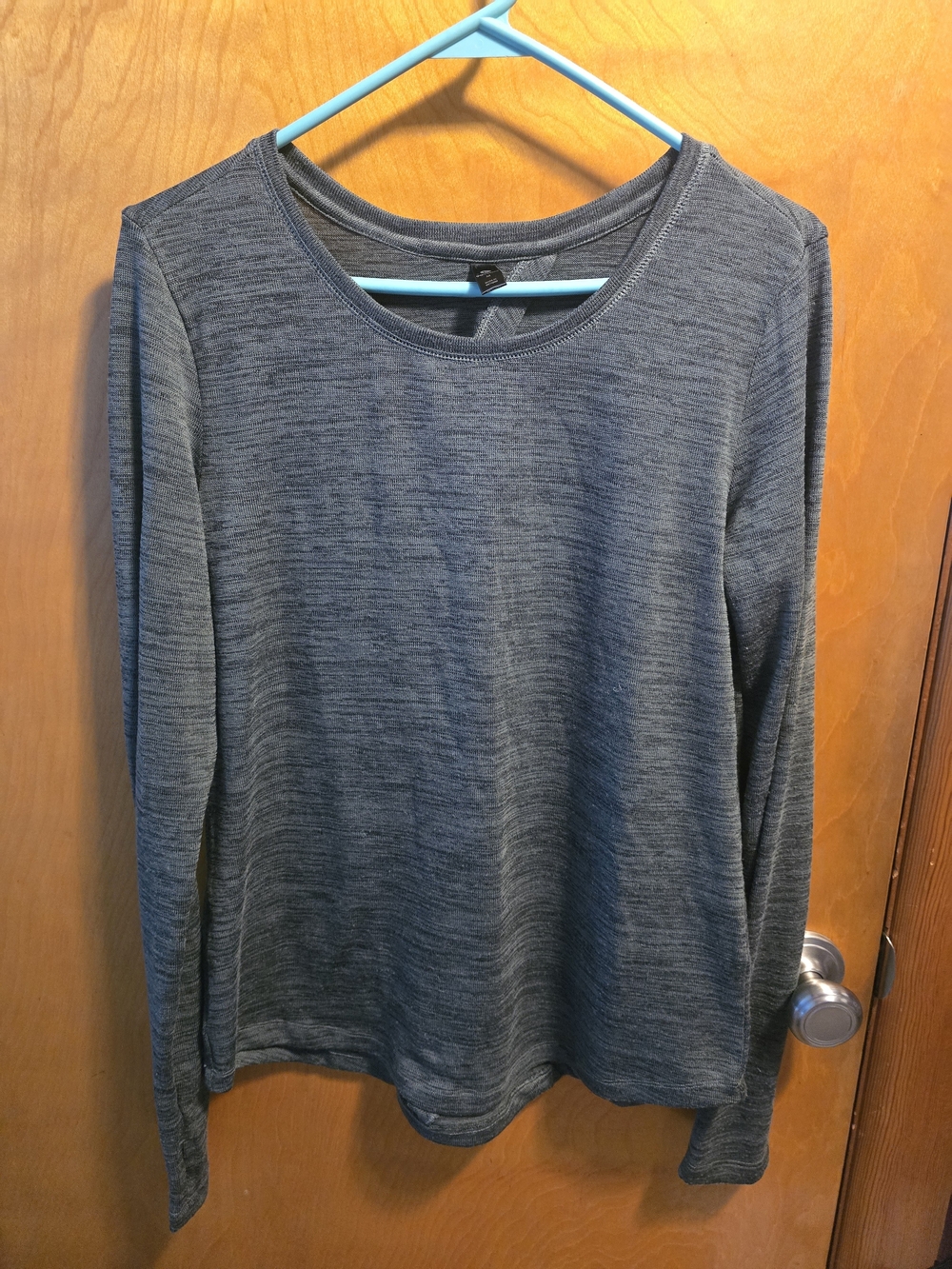 3/$15 90 Degree By Reflex Dark Heather Green Crewneck Top